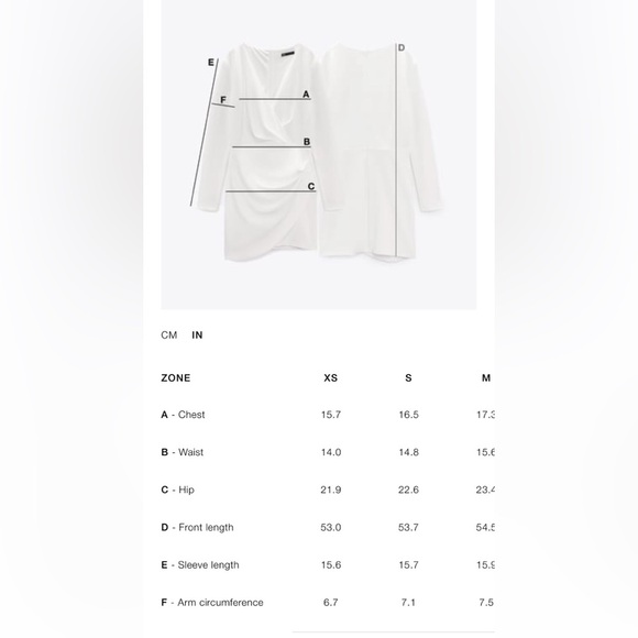 Zara Midi Shirt Dress in Snow White Women’s Size XS - Picture 12 of 12